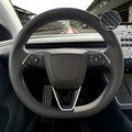3M Carbon Fiber Tesla Steering Wheel Trim Decal Kit (3pcs) | Model 3