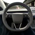 3M Gloss Black Tesla Steering Wheel Decals (3pcs) | Model 3