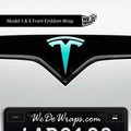 3M Satin Key West Tesla Emblem Decals (Front + Back) | Model X