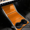 3M Gloss Deep Orange | Tesla Center Console Wrap Kit | Model Y ’19-20