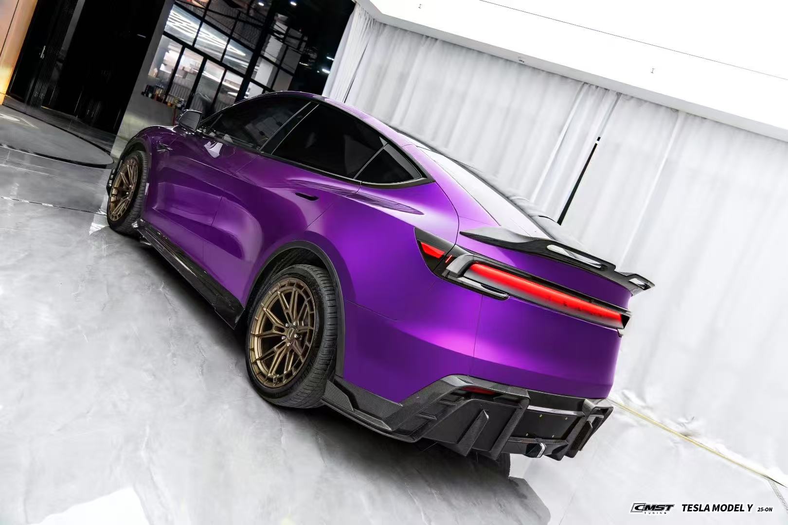 CMST Tuning V2 Side Skirts for Tesla Model Y Juniper 2026-ON Carbon Fiber / FRP