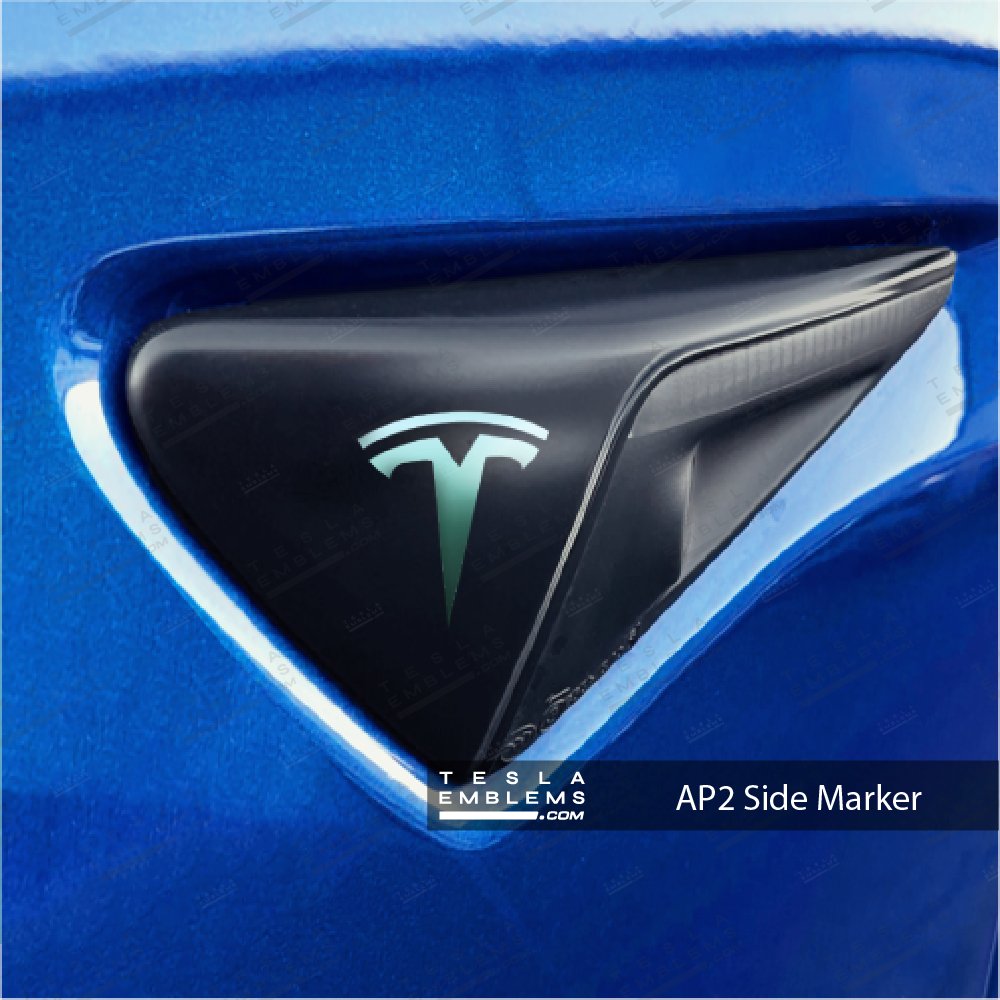 KPMF Satin Spearmint Tesla Autopilot Camera Side Marker Decals (2pcs)