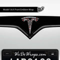 Plaid Performance Mode Tesla Emblem Decals (Front + Back) | Model S
