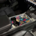 Skull & Rose Tattoo Art | Tesla Center Console Wrap Kit | Model Y '21-25