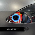 Launche Performance Mode Tesla Charge Port Wrap | Model S