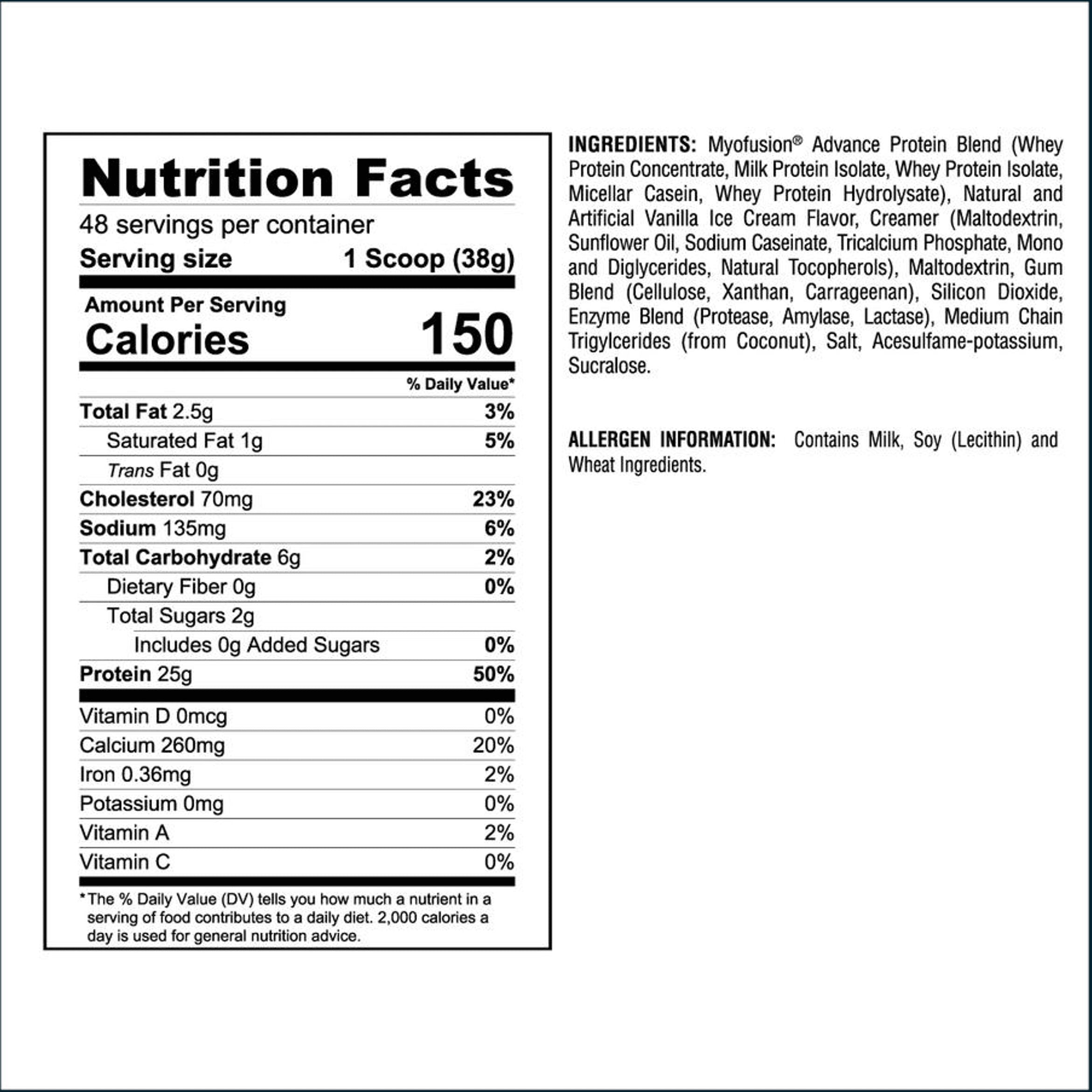 Gaspari MyoFusion Advanced Protein, 4lbs