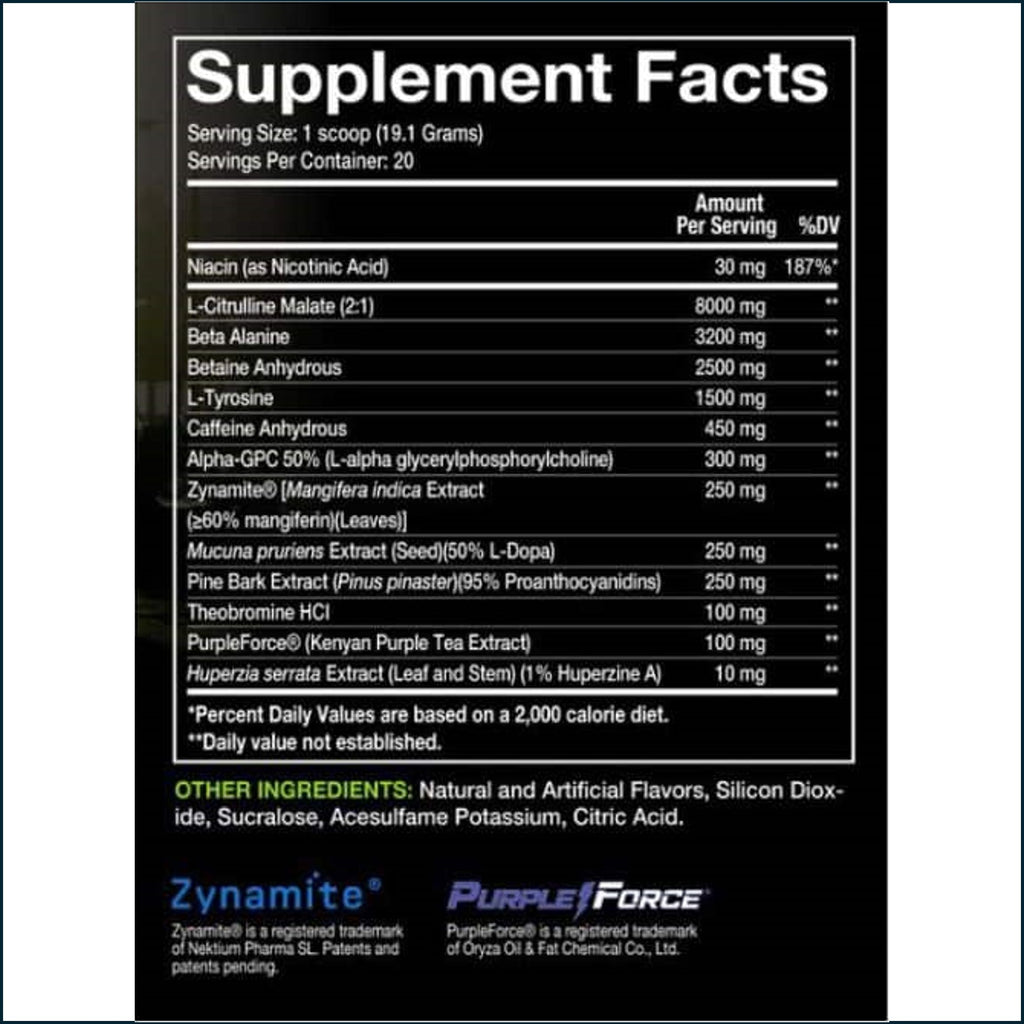 'Merica Labz Z-Bomb Pre-Workout, 20 Servings