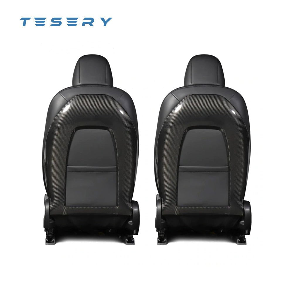 Back Seat Cover for Model 3 / Y - Real Carbon Fiber Interior Mods