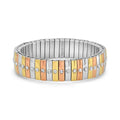 Steel by Design Stainless Tri-Color Stretch Bracelet