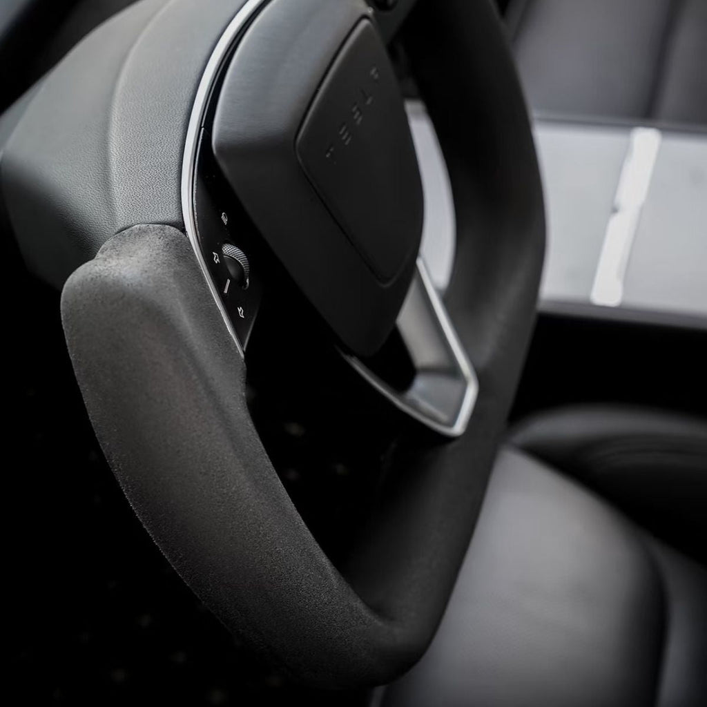 TESERY Alcantara Yoke Steering Wheel for Model 3 Highland & Model Y Juniper