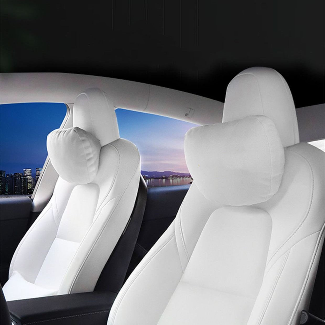 Velvet Neck Pillow for Tesla Model 3 Model Y & Model S Model X